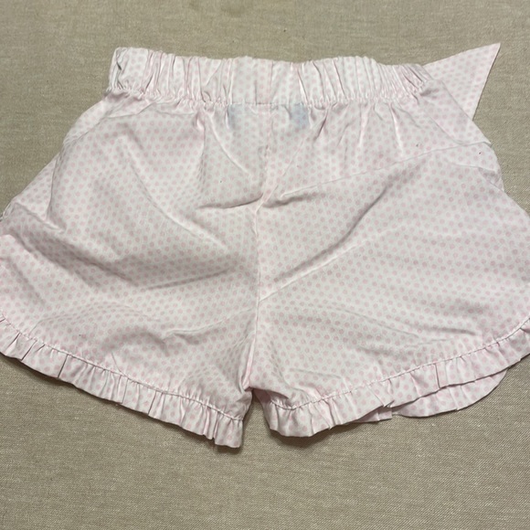 Mondays Child Pink Polka Dot Tie Shorts Size 2 - Picture 2 of 2
